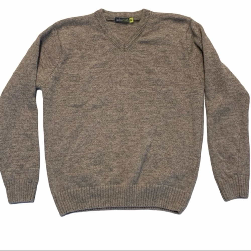 JACK SMITH Men’s Wool V-Neck Pullover Sweater